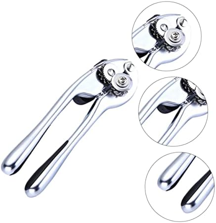 Stainless Steel Manual Can Opener with Silver Finish