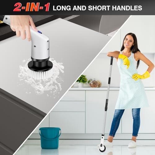 ZanGe 10-in-1 Cordless Electric Spin Scrubber - Black