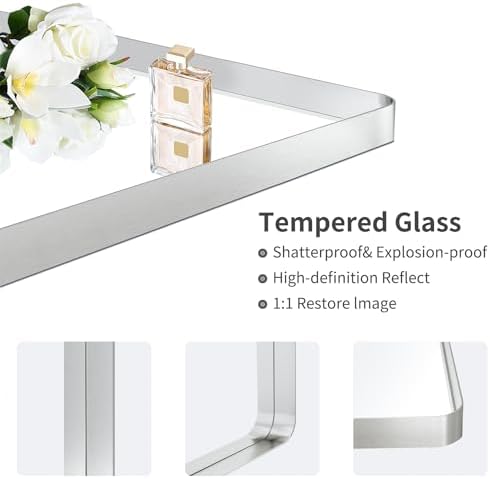 SUEHEE 24x36 Bathroom Mirror Over Sink Wall Mounted