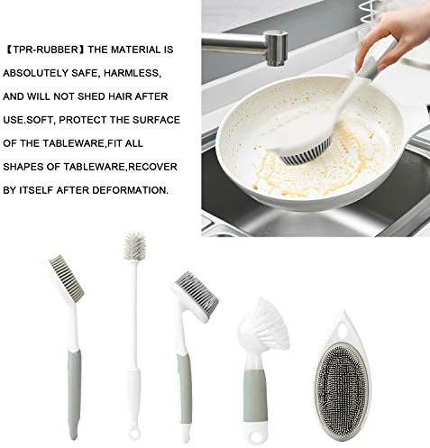 IZSOHHOME 5-Pack Kitchen Cleaning Brush Set