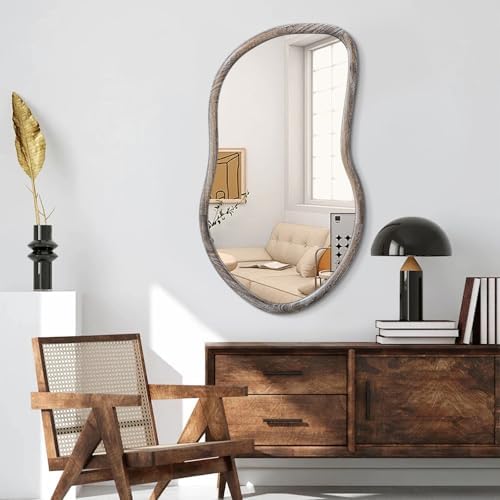 FEUFOAM Asymmetrical Irregular Rustic Wall Mirror