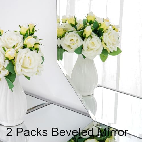 Chende Set of 2 Large Beveled Wall Mirrors