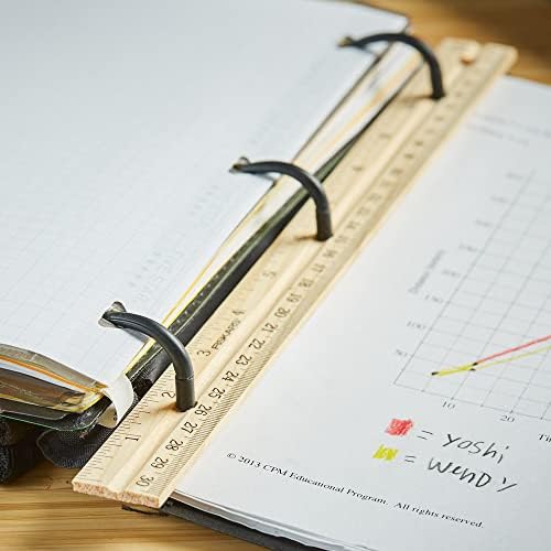 Fiskars 12 Inch Wood Ruler for Kids and Students