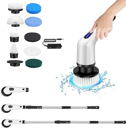 ZanGe 10-in-1 Cordless Electric Spin Scrubber