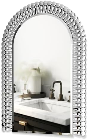 QDSSDECO 24x36 Diamond Mirror Wall Decor