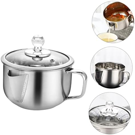 BRIGHTFUFU 1pc Stainless Steel Oil Strainer Pot