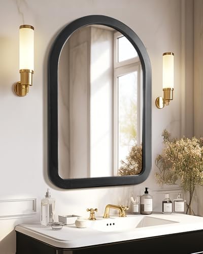 CULER Black Arched Wall Mirror 24 x 36 Inch