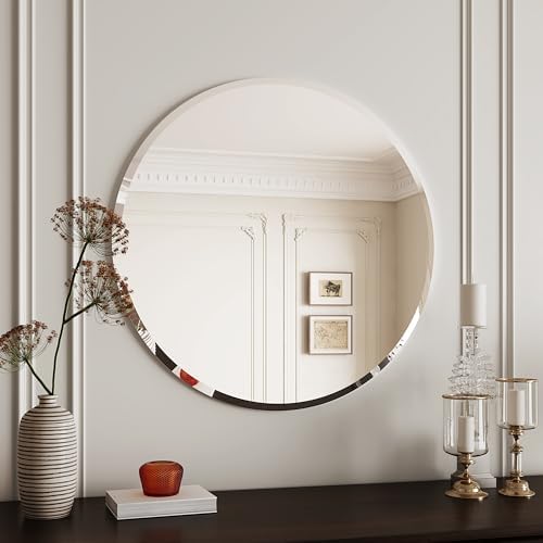 24 Inch Round Frameless Mirror for Bathroom 1