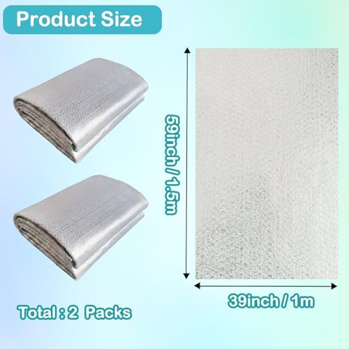 Yamamine 2Pcs Heat Resistant Batting 39x59 Inch