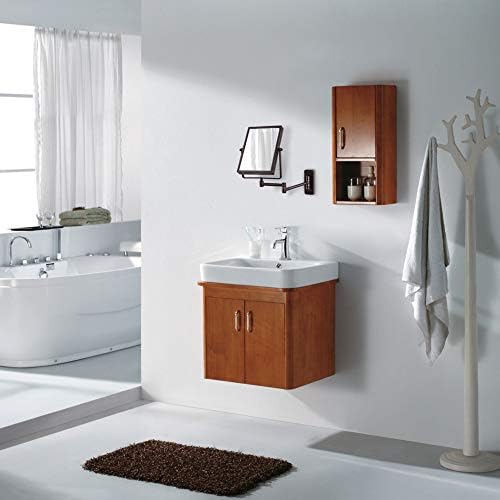 QiMH Wall Mounted Makeup Mirror with 3X Magnification