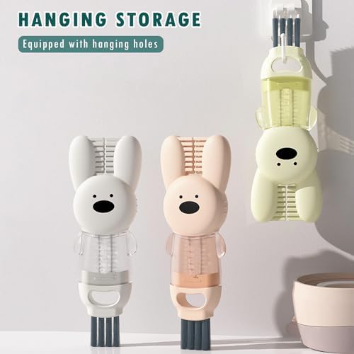 3 in 1 Cup Lid Cleaning Brush Set 3Pcs Portable Cute Brush