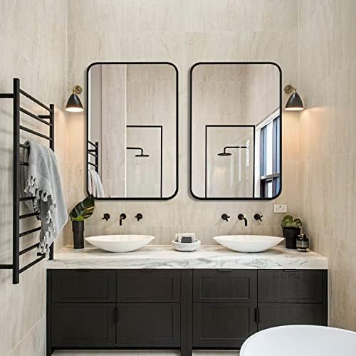 WEARTER 30x40 Black Metal Wall Mirror