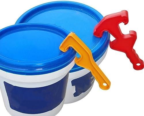 6pcs Gallon Can Opener with Hook and Rubber Handle
