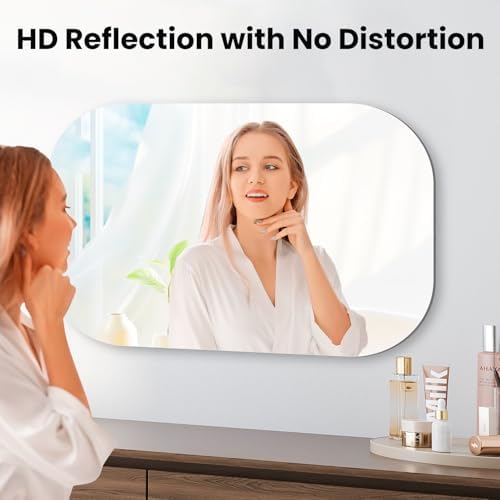 VASUHOME Frameless 20x32 Inch Bathroom Mirror 1