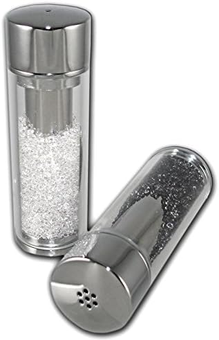 Crystal-Filled Salt and Pepper Shaker Set 1