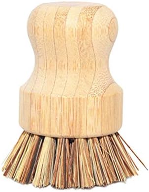 Shineweb Bamboo Wooden Round Cleaning Brush