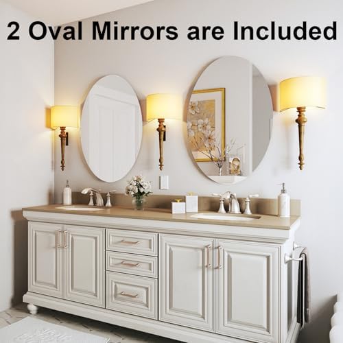 Chende 2 Packs 24x36 Bathroom Mirrors with Polished Edges