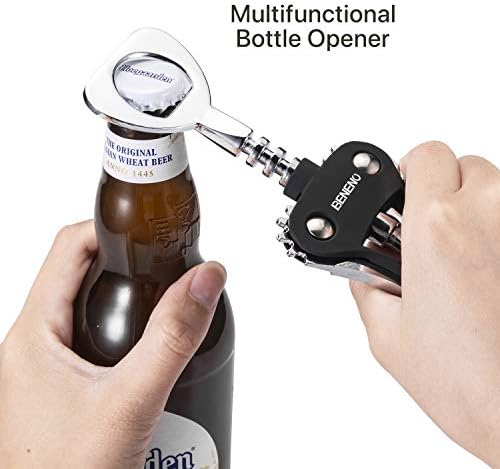 Beneno Premium Wing Corkscrew with Can Opener 1