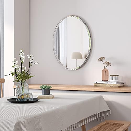 KOHROS 20x28 Oval Frameless Wall Mirror