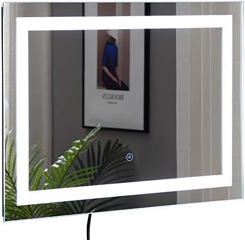 HOMCOM 28 x 20 LED Bathroom Mirror with Dimmable Touch