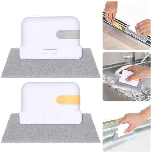 Tyqour 2Pcs Window Groove Cleaning Brush Set