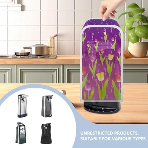 Wiryuouvt Cartoon Tulips Can Opener Dust Cover