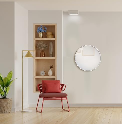 Kiera Grace Round Mirror 21 White