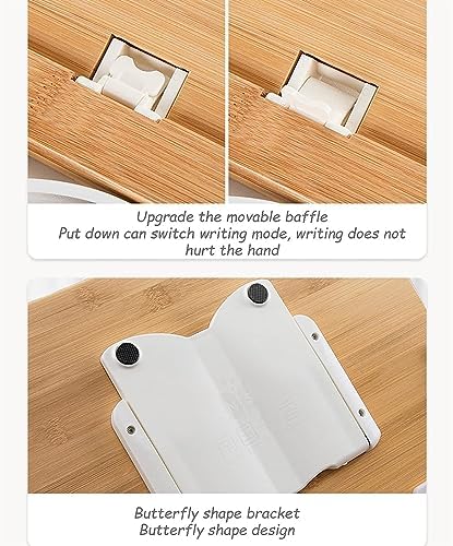 Bamboo Book Stand Adjustable Portable and Sturdy