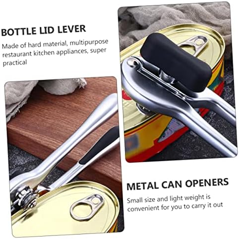 1pc Manual Can Opener with Lid Remover for Cans and Bottles