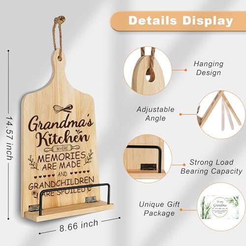 Grandmas Foldable Chef Cookbook Stand - Christmas Gift Set