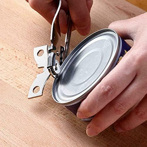 Manual Can Opener made of Nickle Plated Steel Silver Handle Sturdy Durable