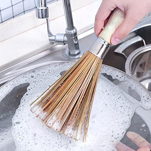 BaoFufc Bamboo Pan Brush with Wooden Handle