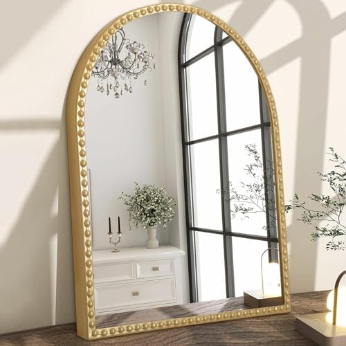 Large Gold Arch Mirror 36x24 Bathroom Decor