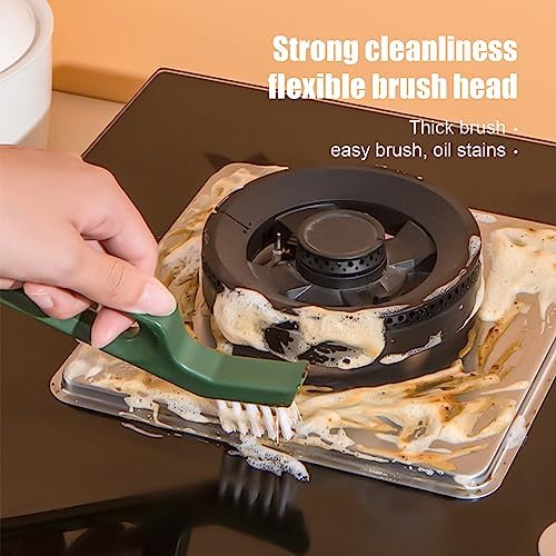 Yeyinzl 7-in-1 Gap Detail Brush Set Green