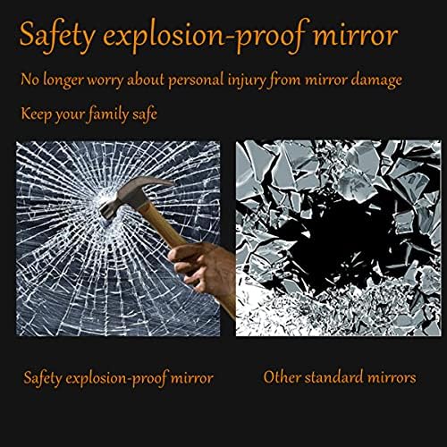 SNUGACE Black Metal Framed Mirror 20 x 28