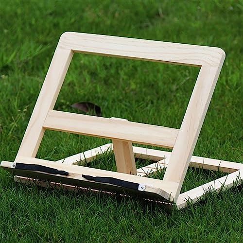 Beufee Wooden Cookbook Stand for Reading and Display