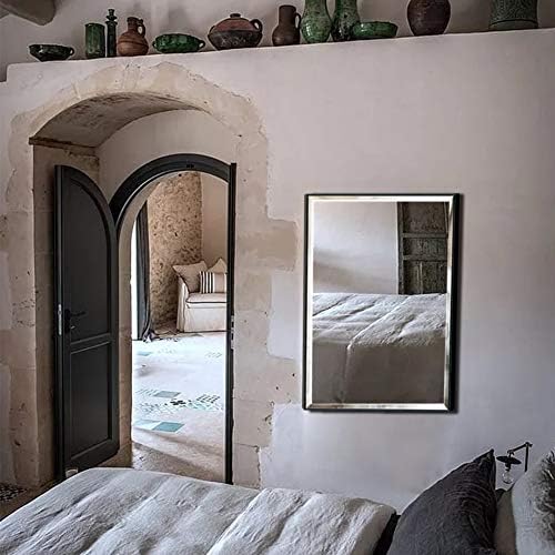 Calenzana 22x30 Wall Mirror with Black Frame