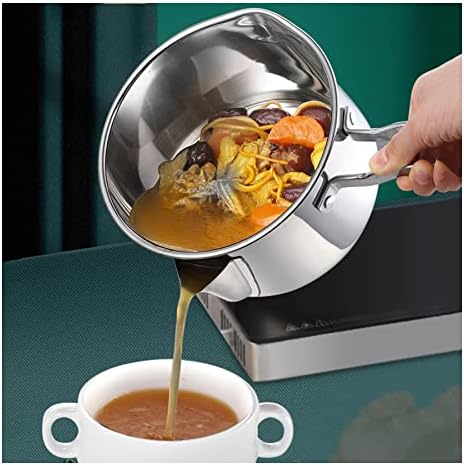 DAOUXIAOSP 18L Food Strainer with Clear Glass Lid