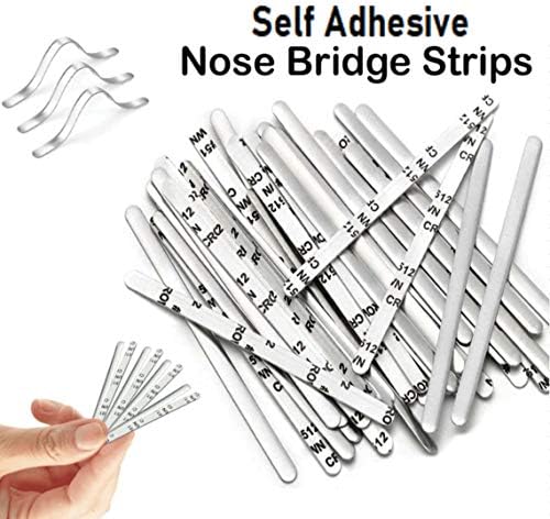 IXYVIA 50 Pcs Aluminum Nose Bridge Clips for Face Masks and Crafts