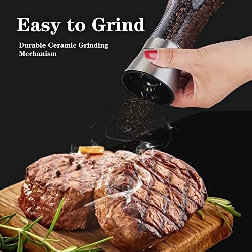Dongming Salt Pepper Grinder Set of 2 1