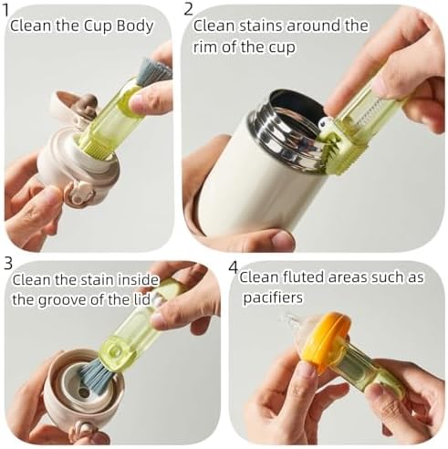3 in 1 Cup Lid Cleaning Brush Set