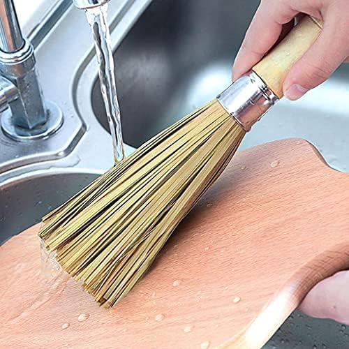 BaoFufc Bamboo Pan Brush with Wooden Handle
