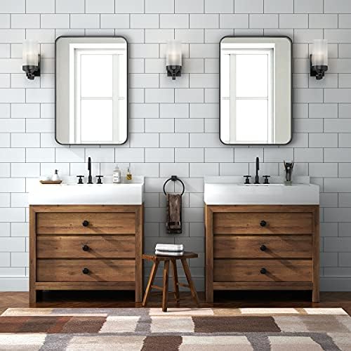 NXHOME Rectangle Metal Frame Wall Mirror 18x28 Inch