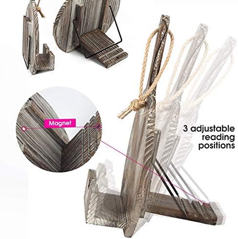 JACKCUBE Design Cookbook Stand with 3 Adjustable Heights