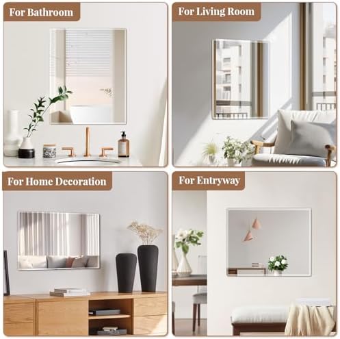 20x28in Frameless Wall Mirror for Bathroom