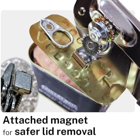 2Pcs Can Opener with Magnet Lever and Multi-Function