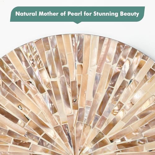 TEIPAI 3PCS Mother of Pearl Wall Mirror Set
