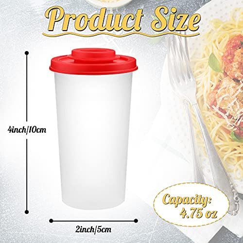 Honeydak 4 Pcs Salt Pepper Shakers Set with Lids