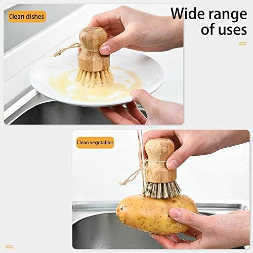 Eco-Friendly Bamboo Dish Brush with Sisal Bristles 1