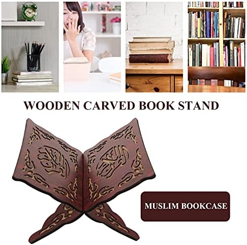 BESTOYARD Wooden Quran Stand 114 x 82 Inches Foldable Religious Book Holder